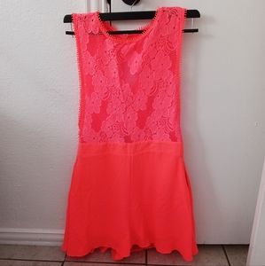 WOMENS GIANNI  BINI SALMON jump SUIT ROMPER Sz large